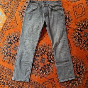 J. Crew Men's Straight Jeans in Gray